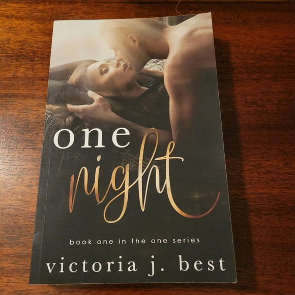 One Night By Victoria J. Best Romance Paperback Book *SIGNED* - Picture 1 of 4